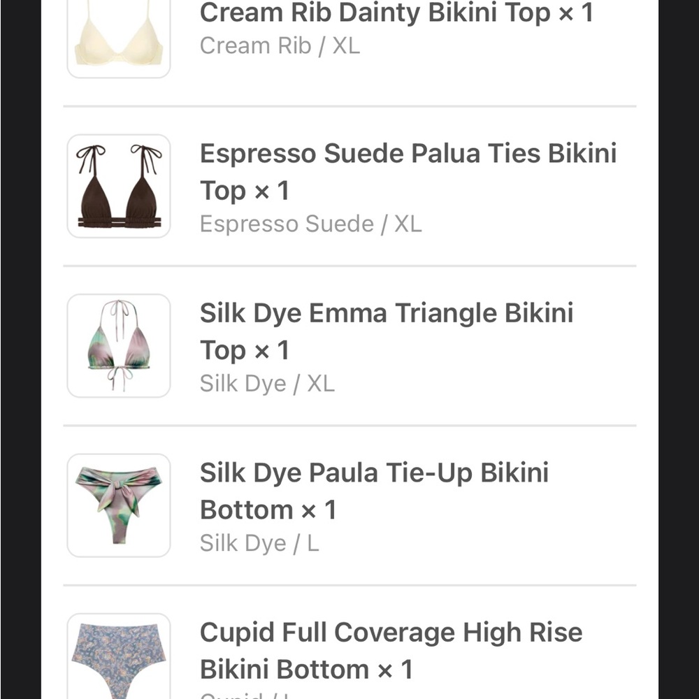 MONTCE BIKINI Espresso Suede Palua Ties Bikini
Top - Picture 2 of 6